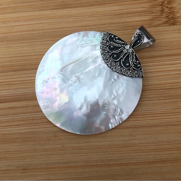 $112 Designer Estate Necklace & Pendant Sterling Marked Meran 925 INDONESIA - Picture 10 of 10